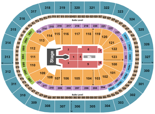 KeyBank Center Seating Chart: Tim McGraw