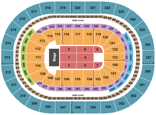 KeyBank Center Seating Chart: Tool 2