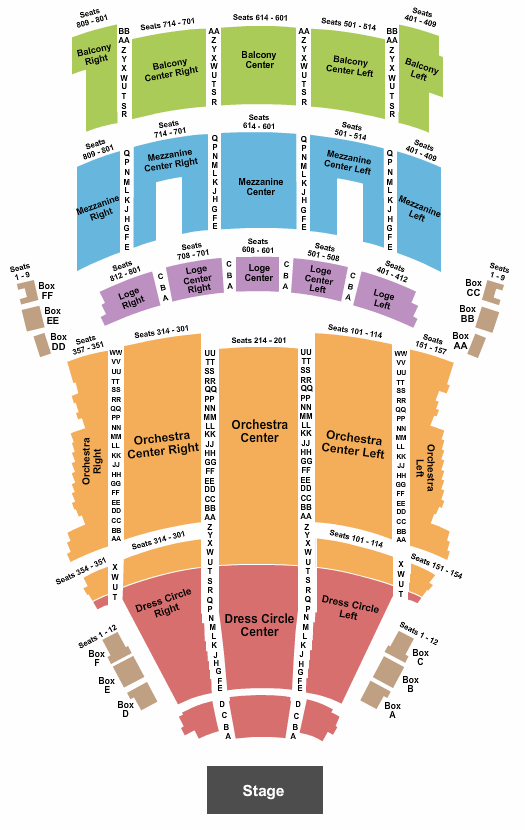 KeyBank State Theatre Seating Chart: Johnny Mathis