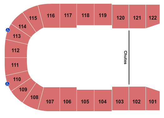 Keystone Centre Seating Chart: Rodeo