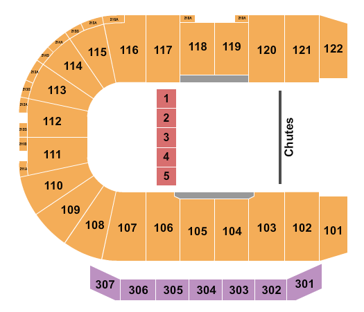 Keystone Centre Seating Chart: Rodeo