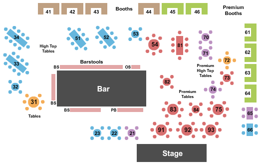 Keystone Korner Baltimore Seating Chart: Endstage RSV & tables