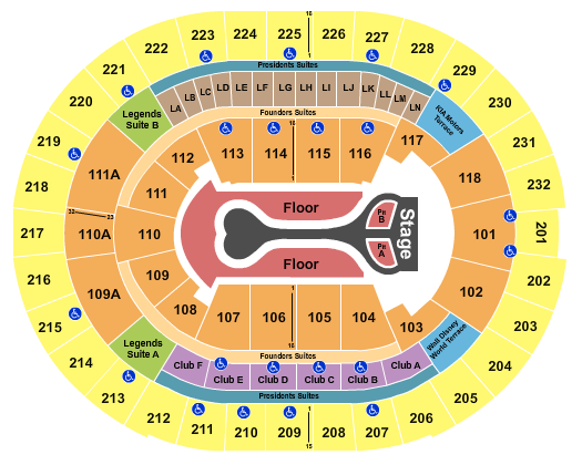 Kia Center Seating Chart: Benson Boone