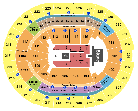 Kia Center Seating Chart: Bryan Adams
