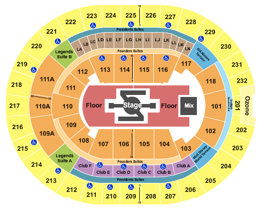 Kia Center Seating Chart: Burna Boy