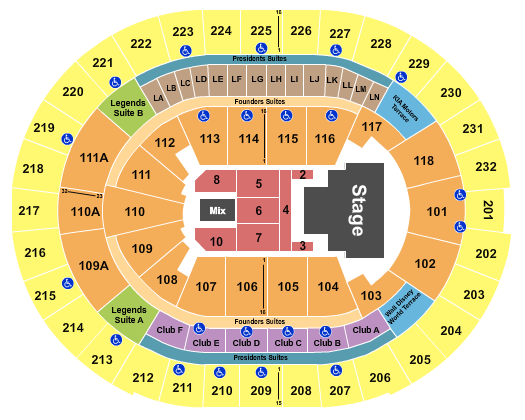 Kia Center Seating Chart: I-dle