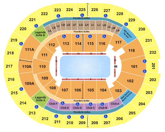 Kia Center Seating Chart: Ice Show