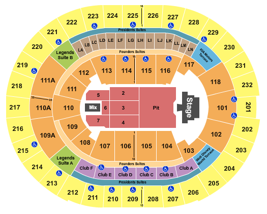 Kia Center Seating Chart: Joji