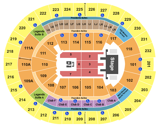 Kia Center Seating Chart: Mana