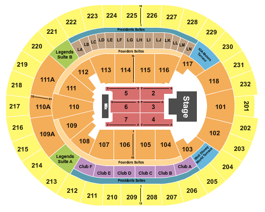 Kia Center Seating Chart: Omar Courtz