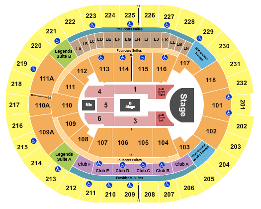 Kia Center Seating Chart: Rosalia
