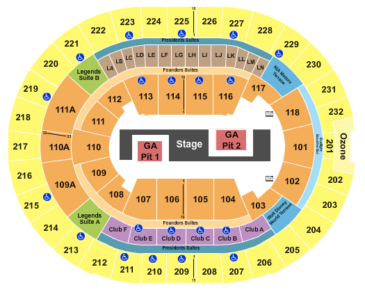 Kia Center Seating Chart: TWICE