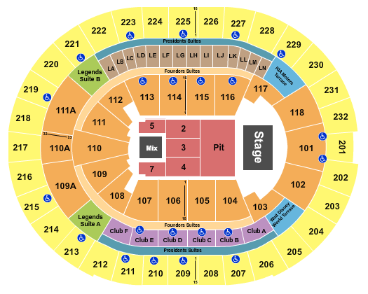 Kia Center Seating Chart: The Neighbourhood