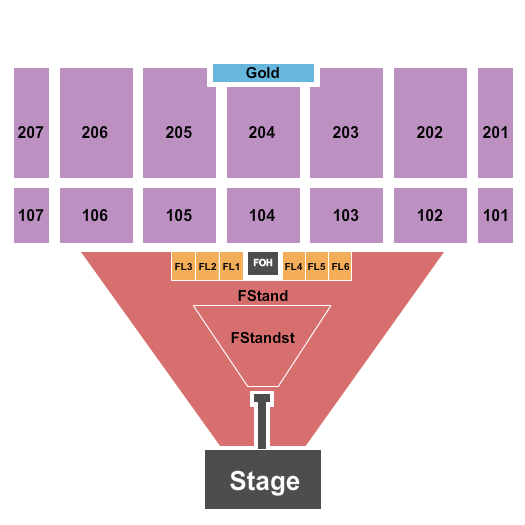 Kidd Brewer Stadium Seating Chart: Concert with Catwalk