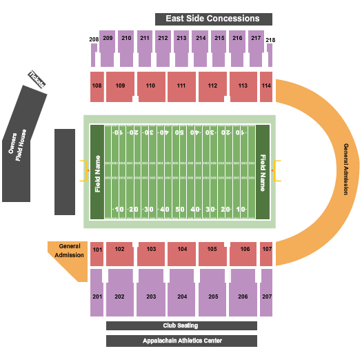 Coastal Carolina Football Stadium Seating Chart