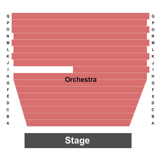 Killeen Arts & Activities Center Seating Chart: Endstage