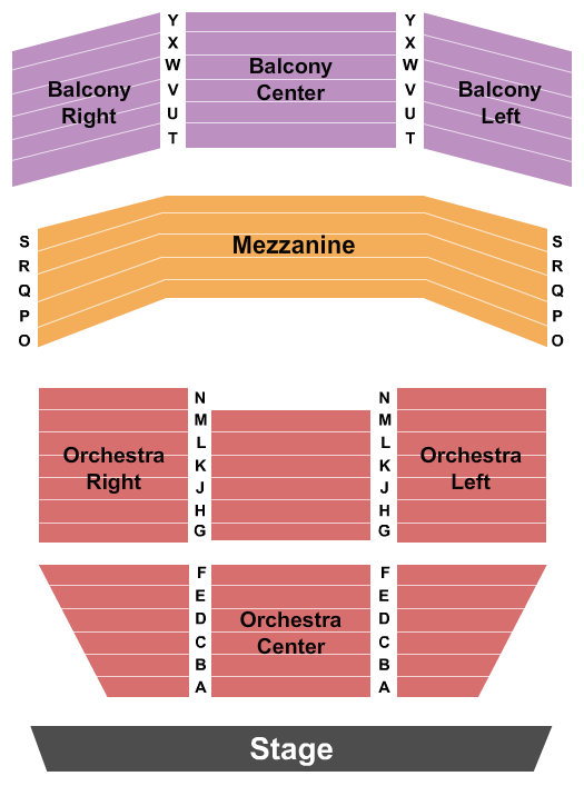 Kimo Theatre Seating Chart: Endstage
