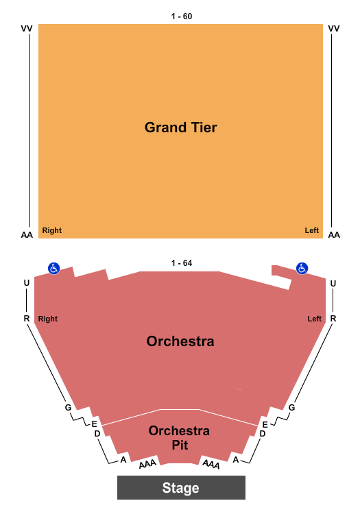 King Center For The Performing Arts Map