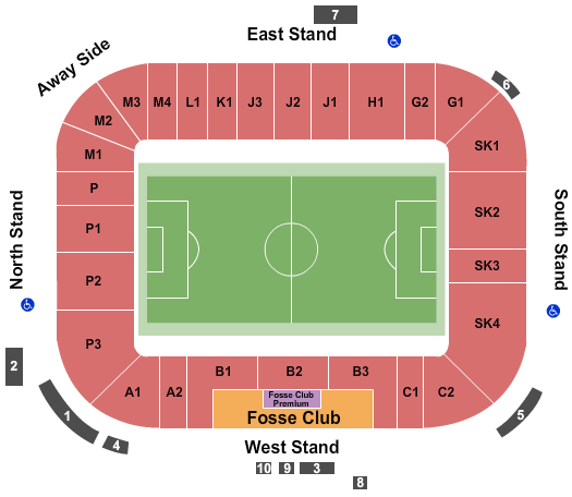 King Power Stadium Seating Chart: Soccer