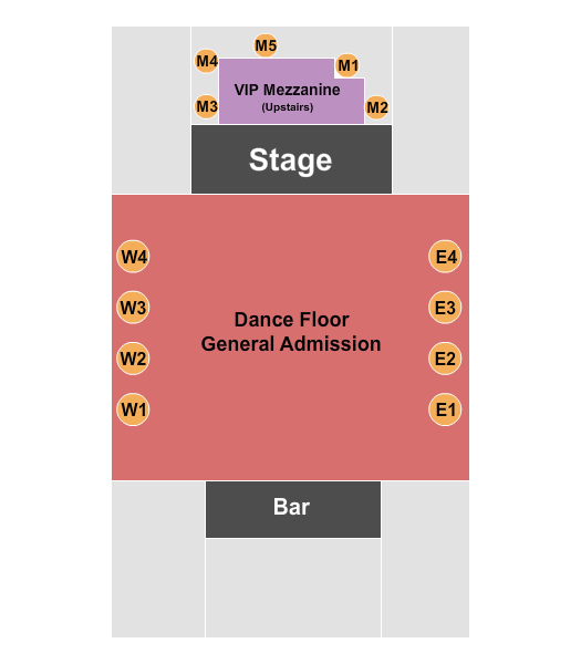 Kingdom Nightclub Seating Chart: Endstage 2