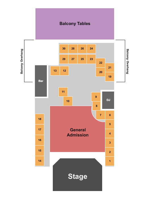 Kings Hall at Apex Art and Culture Center Seating Chart: GA Floor