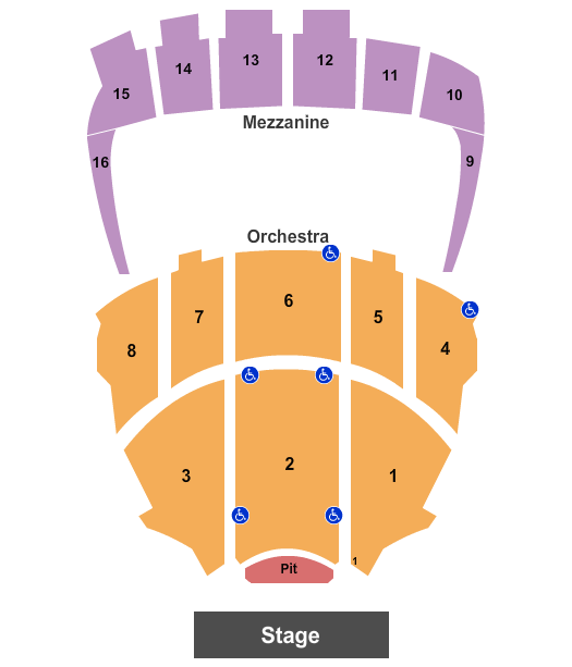 Kings Theatre - NY Seating Chart: Endstage Pit 3