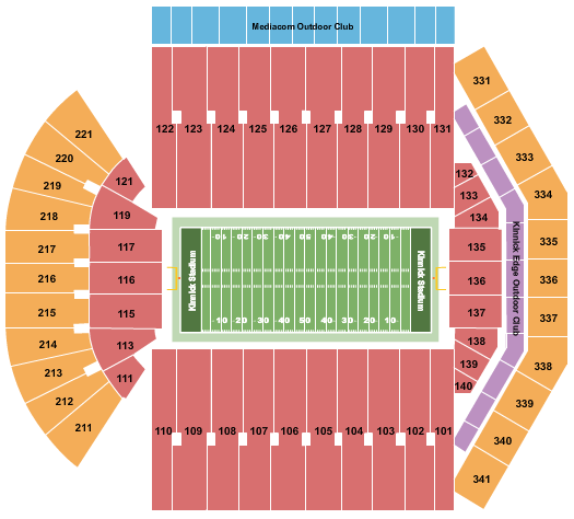 University Of Iowa Kinnick Stadium Seating Chart