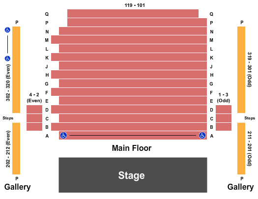 Kirk Douglas Theatre Seating Chart