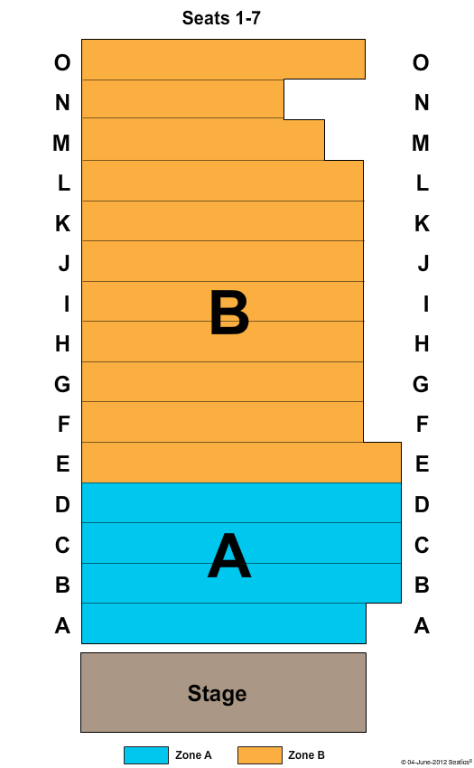 Kirk Theater Seating Chart