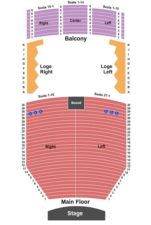 Hoogland Center For The Arts Seating Chart