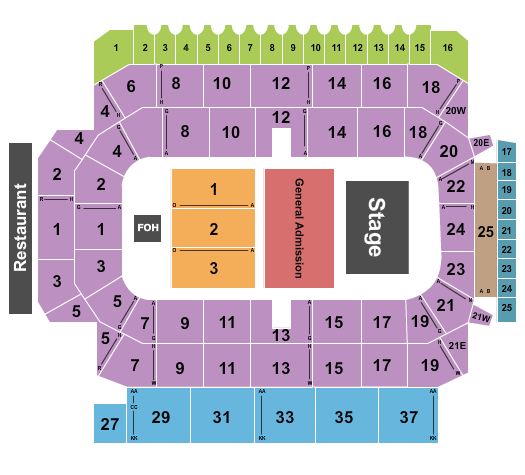Kitchener Memorial Auditorium Seating Chart: Lee Brice