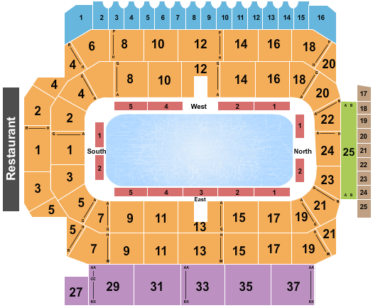 The Kitchener Aud Seating Chart