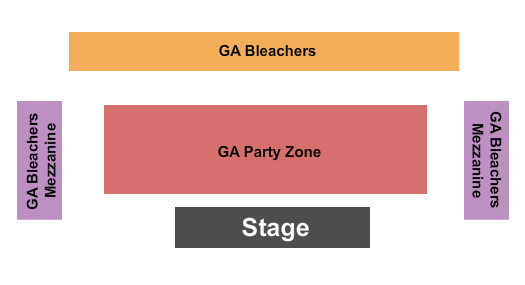 Klamath County Fairgrounds Seating Chart: GA Bleachers/GA Party Zone