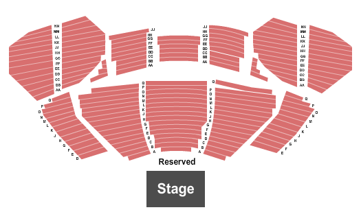 Klein Center for the Performing Arts Seating Chart: Endstage