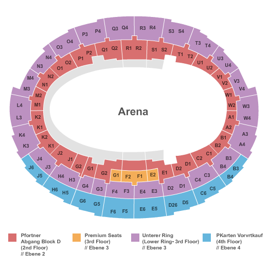 Kleine Olympiahalle - Munich Seating Chart: Arena