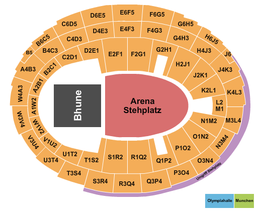 Kleine Olympiahalle - Munich Seating Chart: Endstage