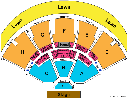 Seating Chart Ruoff Music Center