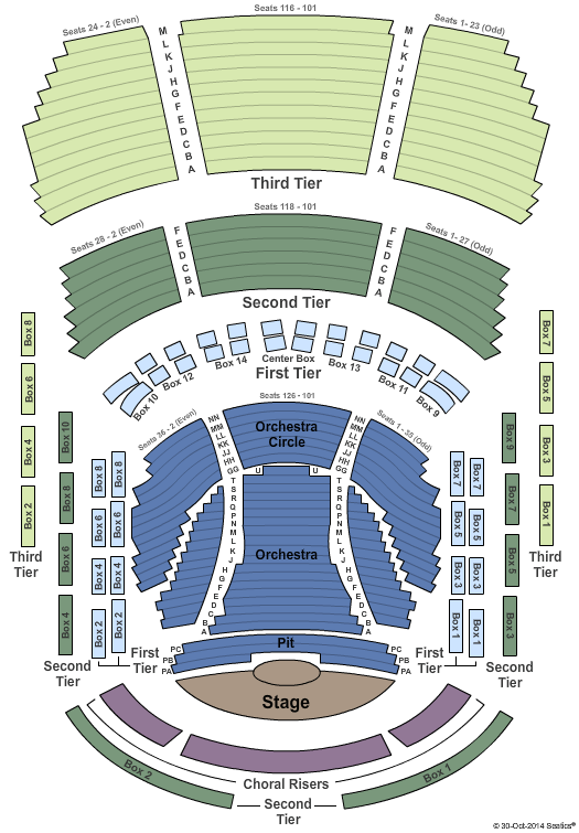 Vanier Hall Seating Chart