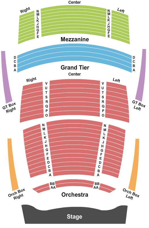 Charlotte Symphony Knight Theatre at Levine Center for the Arts Seating Chart
