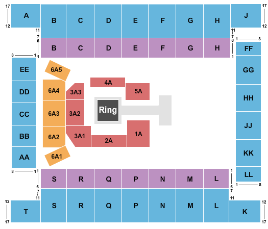 Knoxville Civic Coliseum Seating Chart: WWE
