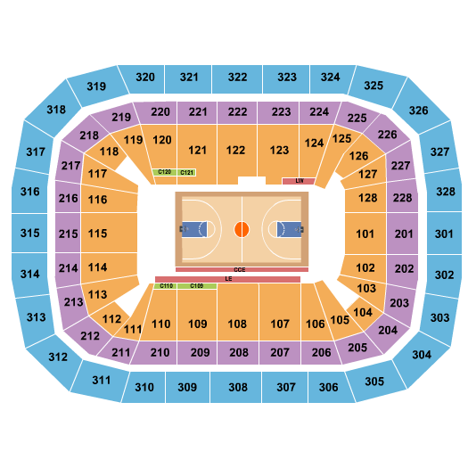 Kohl Center Seating Chart: Basketball - Women's