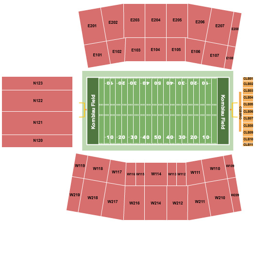 Kornblau Field at S.B. Ballard Stadium Seating Chart: Football2