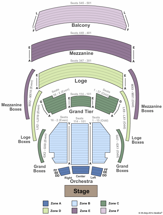 Kravis Center Dreyfoos Hall Seating Chart