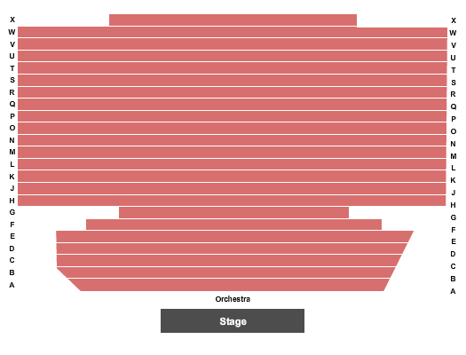 Corson Auditorium Seating Chart: End Stage