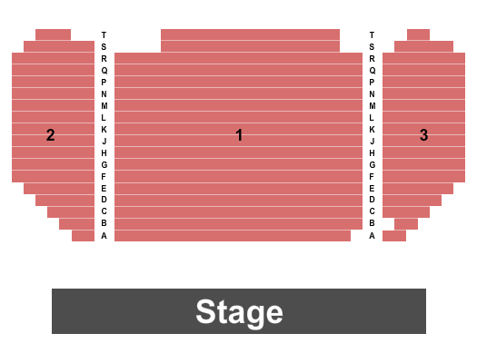 Krider Performing Arts Center Seating Chart: Endstage