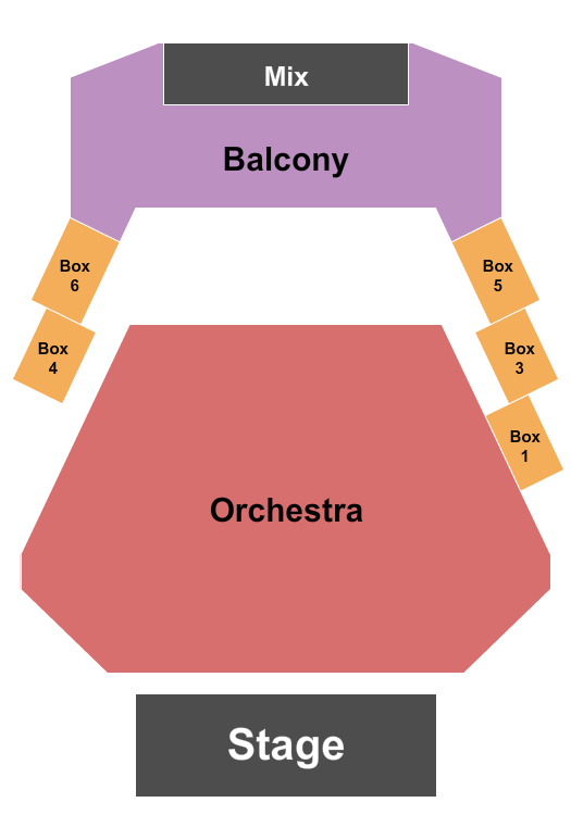 Kupferberg Center for the Arts - LeFrak Concert Hall Seating Chart: Endstage