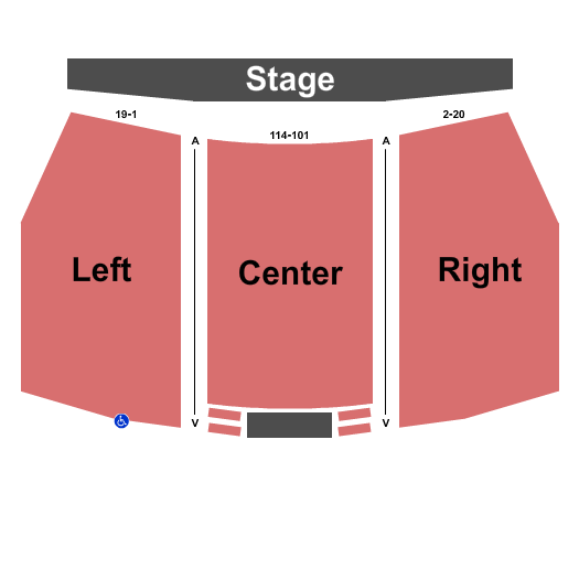 Kuss Auditorium At Clark State Community College Seating Chart: Endstage Pit