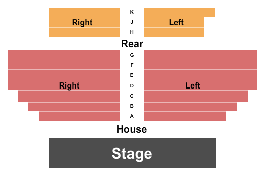 Kweskin Theatre Seating Chart: Endstage 2
