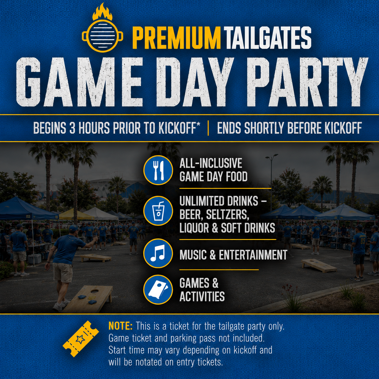 Premium Tailgate Lot - Inglewood Seating Chart: Premium Tailgate