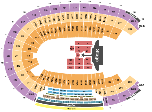Los Angeles Memorial Coliseum Seating Chart: Festival